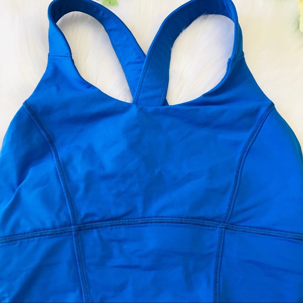 Beat the Heat bra blue lululemon size 6 EUC - Picture 2 of 8
